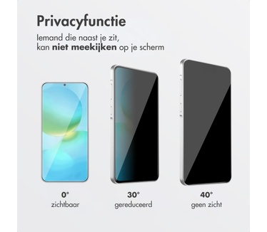 Accezz Gehard Glas Privacy Screenprotector + Applicator
