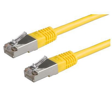 Roline S/FTP (PiMF) Patchkabel Cat.6, geel, 2m