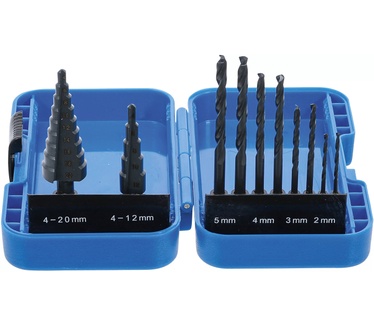 BGS technic Step Drill and Twist Drill Set