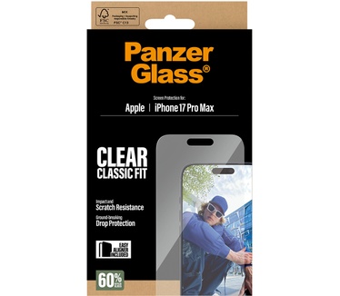 PanzerGlass PanzerGlass® Screen Protector iPhone 17 Pro Max | Classic Fit w. EasyAligner