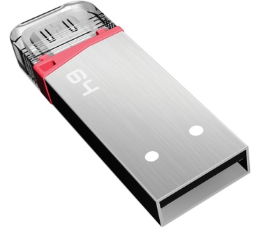 Emtec S220 On The Go 64GB Zilver