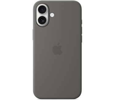 Apple Siliconen Back Cover met MagSafe - iPhone 16 Plus Grijs