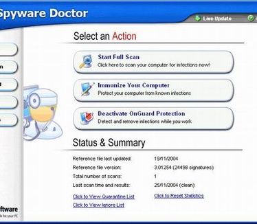 Spyware Doctor 3.0 screenshot (resized)