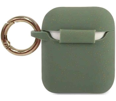 Guess Silicone Case voor Apple Airpods 1 & 2 - Khaki Groen