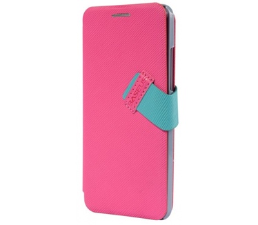 Baseus Wallet Case met stand HTC One mini (pink/mint)