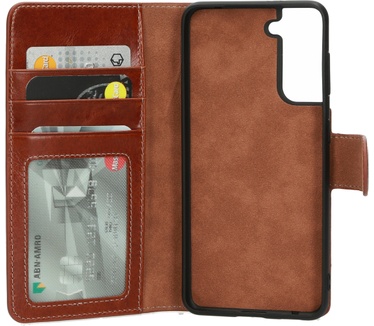 Mobiparts Excellent Wallet Case 2.0 Samsung Galaxy S21 Oaked Cognac