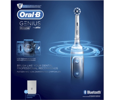 Oral-B Genius 8200W Silver Elektrische Tandenborstel Powered By Braun