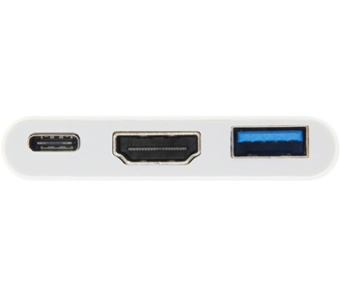 Equip USB Type C to HDMI Female/USB A Female/PD Adapter