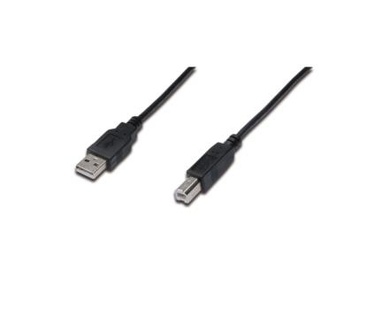 Digitus USB A - USB B M/M 0.5 m Zwart