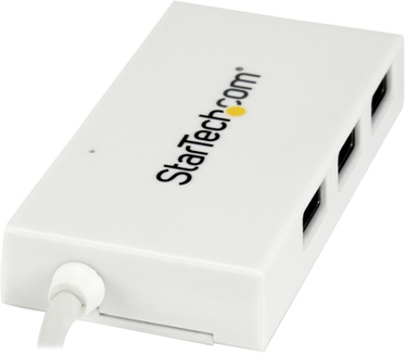 Startech.com 4 poorts USB-C hub USB-C naar 1x USB-C en 3x USB-A USB 3.0 hub wit