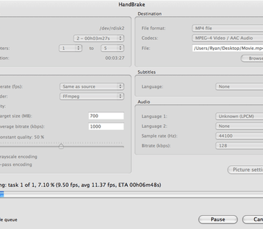 HandBrake screenshot