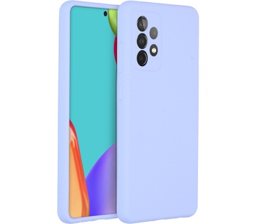 Accezz Liquid Silicone Backcover Samsung Galaxy A52(s) (5G/4G) - Paars (Galaxy A52 (4G), Galaxy A52s, Galaxy A52 (5G)) Paars