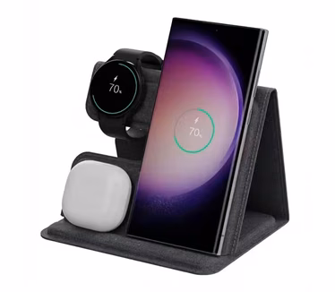 Imoshion 3-in-1 Opvouwbare draadloze oplader voor Samsung