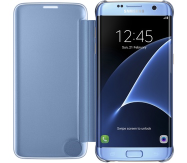 Samsung Galaxy S7 edge Clear View Cover (Galaxy S7 edge) Blauw