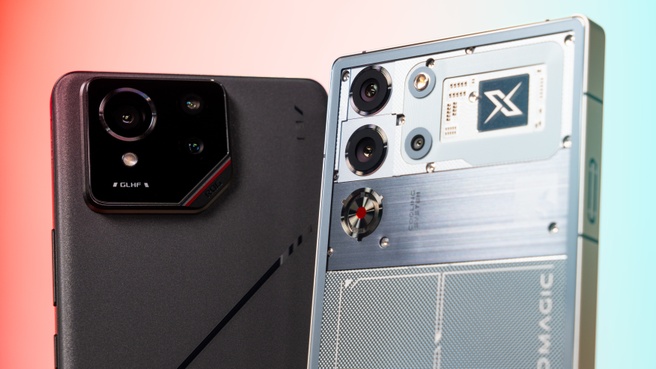 ROG Phone 9 Pro Edition (links) en Redmagic Pro 10 camerasysteem