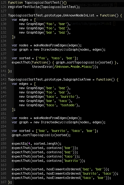 Google JS Test