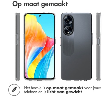 Accezz Clear Backcover Oppo A98 - Transparant
