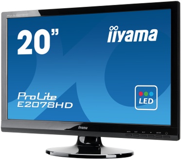 Iiyama ProLite E2078HD-GB1 Zwart