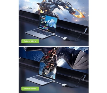 Techly DisplayPort to HDMI/VGA Adapter Wit