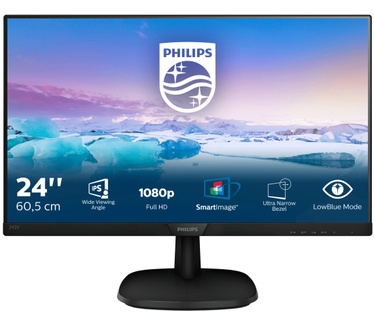 Philips V-line 243V7QSB Zwart
