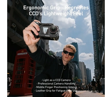 Telesin Street Photography Grip + Cage voor DJI Osmo Action 3/4/5