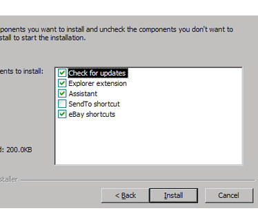Unlocker 1.8.6 - installatiescherm met reclame