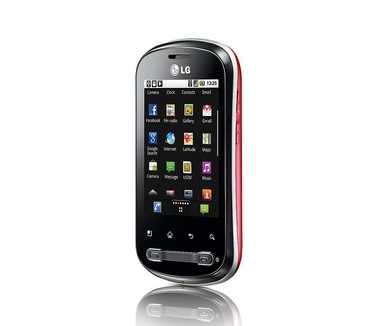 LG Optimus ME P350 Red