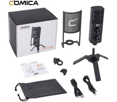 Comica Comica STM-USB microfoon voor streaming, studio en podcast