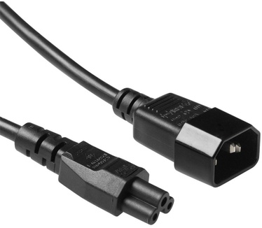 ACT Netsnoer C14 - C5 zwart 0,25 m Zwart