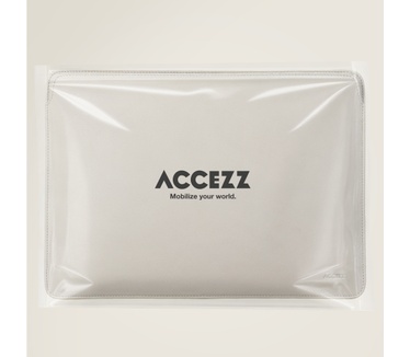 Accezz Leather Laptop hoes Apple MacBook 13 inch - Laptopsleeve - Beige