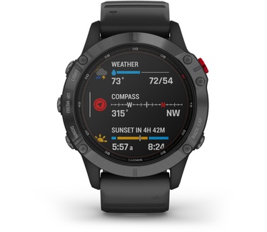 Garmin fēnix 6 Pro Solar Grijs (Zwart)