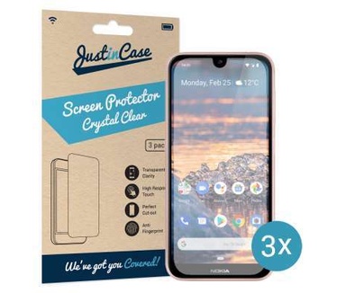 Just in Case Nokia 3.2 Screenprotector - 3 stuks - Transparant