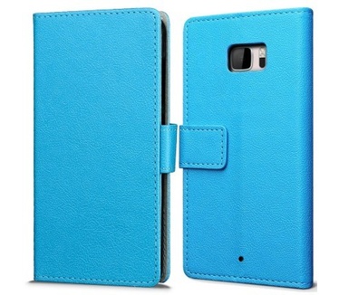 qMust HTC U Ultra Wallet Case - TPU frame - Blauw