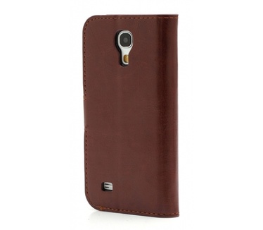 Kees KEES Lederlook Portemonnee Hoesje Samsung Galaxy S4 Mini - Bruin