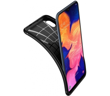 Spigen Rugged Armor Case Black Samsung Galaxy A10  Zwart