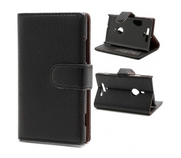 qMust Wallet Case met stand Nokia Lumia 925 (black)