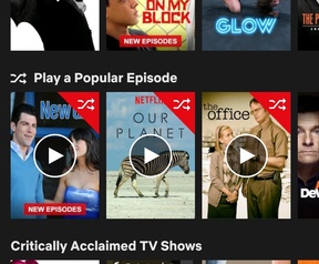 Netflix test optie om willekeurig afleveringen te kijken