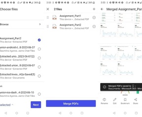 Обединяване на PDF файлове