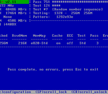 Memtest86+ 2.11 screenshot (481 pix)