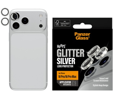 PanzerGlass PanzerGlass® Hoops® Camera Lens Protector Glitter Silver iPhone 2026 Pro | 2026 Pro Max