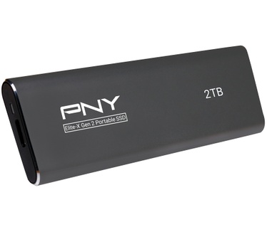 PNY Elite-X Gen 2 Portable SSD 2TB Zwart