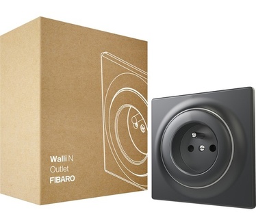 Fibaro Walli N Outlet type E | Wandcontactdoos | Antraciet