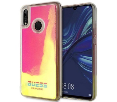 Guess Liquid Glow in the Dark Hard Case voor Huawei P Smart 2019 - Geel  Geel