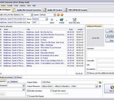 Easy CD-DA Extractor screenshot (410 pix)