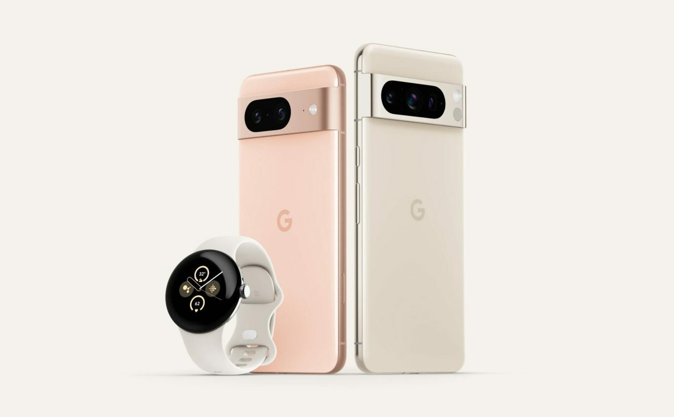 Google Pixel 8 (Pro) en Pixel Watch 2