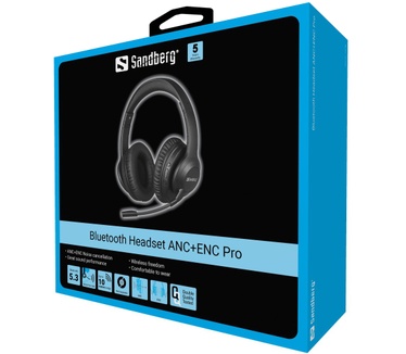 Sandberg Bluetooth Headset ANC+ENC Pro