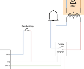 ESPHome Deurbel - Deurbelknop (met licht) op microcontroller