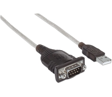 Manhattan 0.45m, USB/Serial Zilver