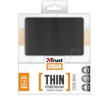 Trust Urban Ultra Thin Powerbank 2200mAh Zwart
