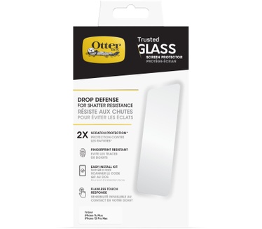 Otterbox OtterBox Trusted Glass-screenprotector voor iPhone 14 Plus/iPhone 13 Pro Max, gehard glas, x2 krasbescherming, bescherming tegen vallen en splinters